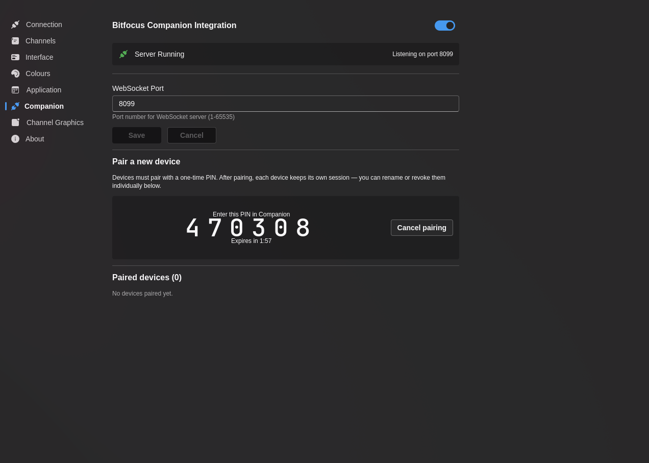 Cuadro de emparejamiento por PIN con un código de 6 dígitos